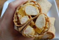 Tropical Pineapple Chicken Rice Wraps