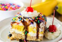 Ultimate No-Bake Banana Split