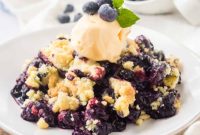 Luscious Lazy Blueberry Cobbler