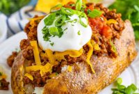 Taco-Loaded Baked Potatoes
