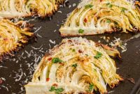 Golden Roasted Cabbage Wedges