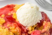 Easy Rhubarb Dump Cake