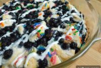 Confetti Blueberry Biscuit Pie
