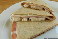 Chicken Cordon Bleu Flatout Quesadillas