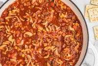 Cheeseburger Noodle Soup