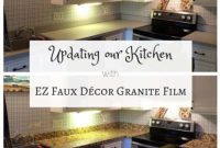 Transform Your Kitchen with EZ Faux Décor Granite Film