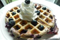 Lemon Kissed Blueberry Waffles