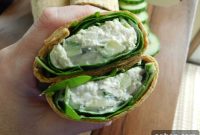 Chicken, Spinach, and Cucumber Ranch Wraps