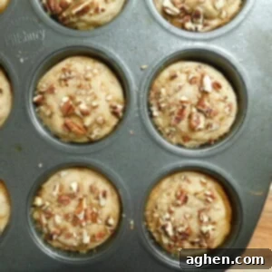 Maple Pecan Banana Muffins