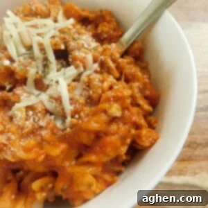 Creamy Chicken Parmesan Pasta 2 One pot chicken parmesan pasta