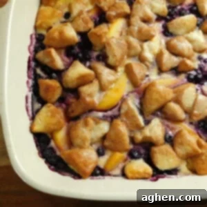 Light and Fruity Blueberry Peach Breakfast Bake 3 Weight Watchers Blueberry Peach Breakfast Casserole