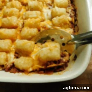 Sloppy Joe Tater Tot Casserole