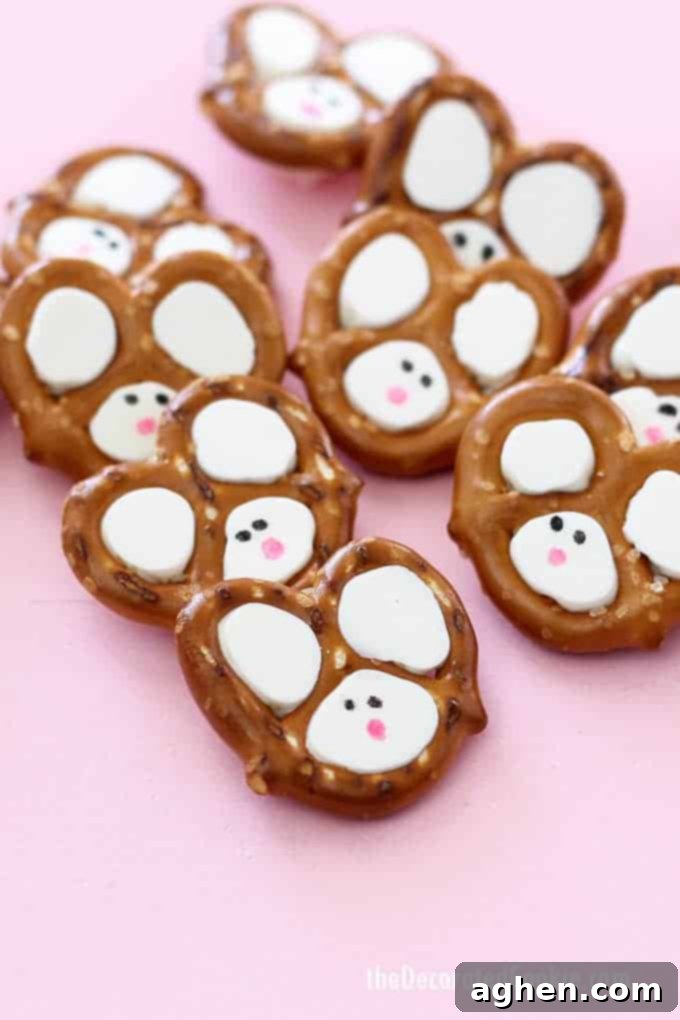 Easy Bunny Pretzels treats.