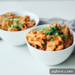 Penne and sausage pasta