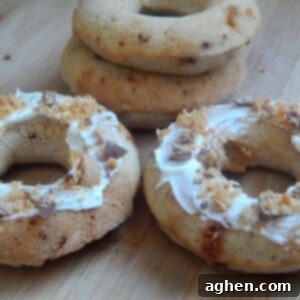 Baked Light Butterfinger Donuts - a healthier candy bar inspired treat