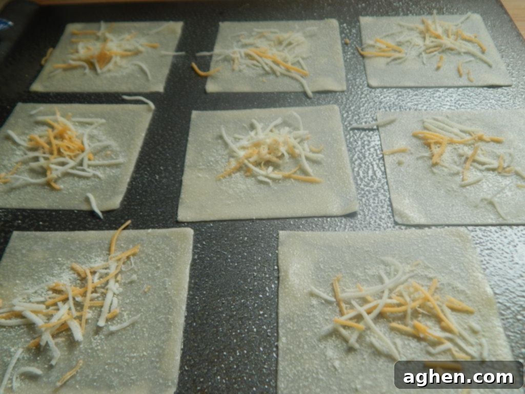 Ingredients for Wonton Pizza Crisps on a cutting board