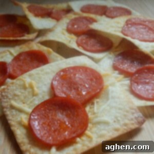 Crispy Wonton Pizza Crisps with Weight Watchers points