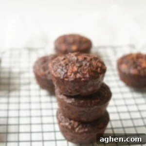 Double chocolate espresso mini muffins