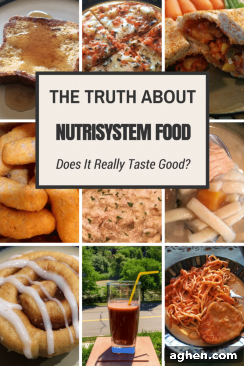 The truth about Nutrisystem food: Does it really taste good? An honest review of Nutrisystem meals and snacks.