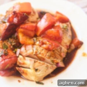 Thumbnail image of the finished Baked Bruschetta Chicken dish