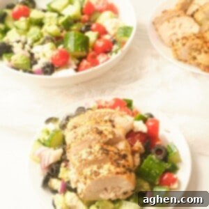 Greek Chicken Power Bowls 2 greek chicken salad
