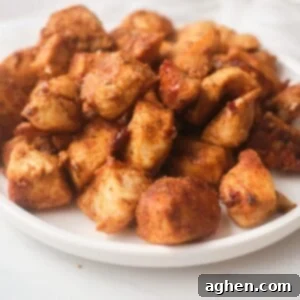 Fiery Cajun Chicken Poppers 2 air fryer cajun chicken bites