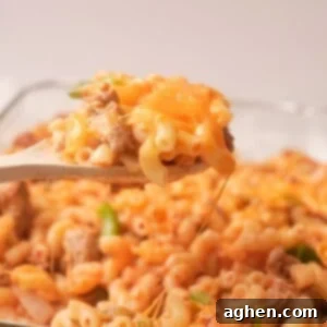 Hearty Turkey Sloppy Joe Pasta Bake 2 Delicious Turkey Sloppy Joe Pasta Bake in a casserole dish