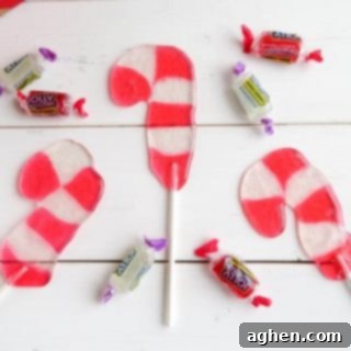 Easy Candy Cane Suckers recipe image