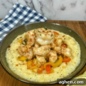 Guilt-Free Southern Delight Weight Watchers Shrimp and Grits 8 Bowl of shrimp and grits with lemon and napkin