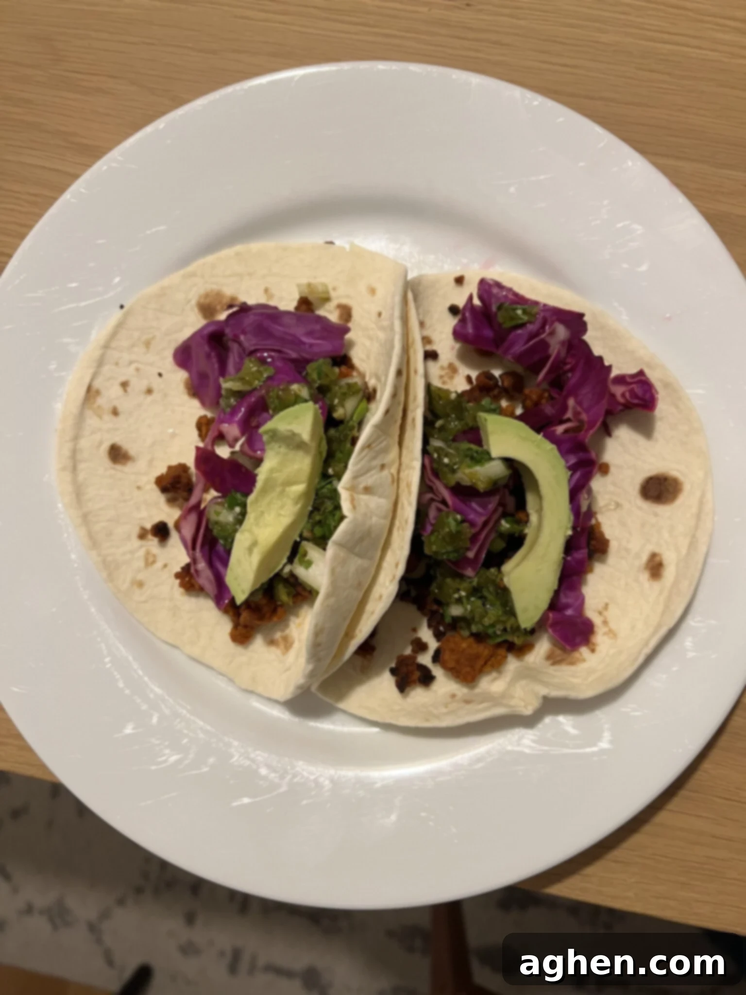 A delicious and colorful Weight Watchers veggie taco, perfect for plant-based diets