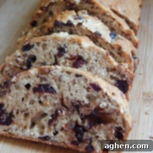 Decadent Cranberry Pecan Dark Chocolate Loaf 2 cranberry pecan loaf