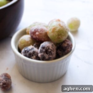 Weight Watchers Zero-Point Jello Grape Bites 2 Jello grapes ready for a snack