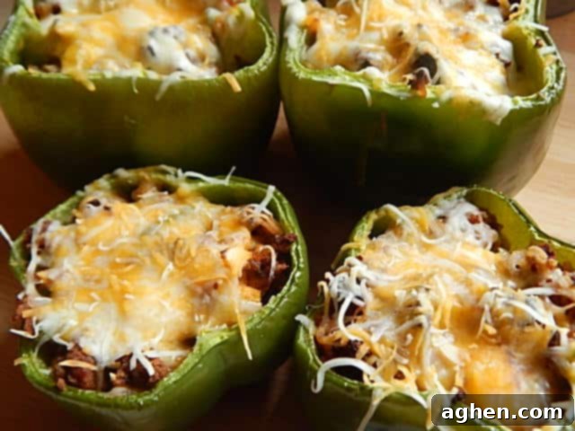 Scrumptious & Smart: 100 Weight Watchers Recipes 55 weight watchers stuffed peppers on cutting board