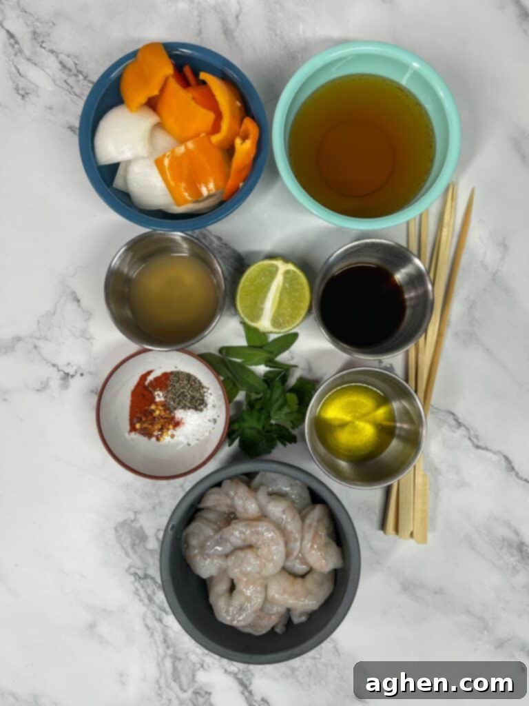 uncooked ingredients in place