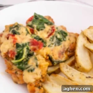 baked tuscan chicken an potatoes