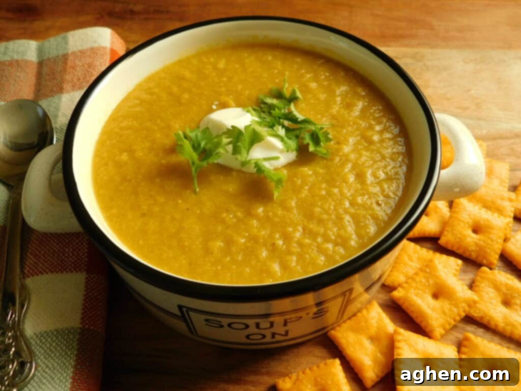 bowl of chickpea and cauliflower soup