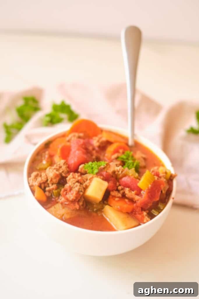 bowl of turkey stew