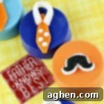Father's Day Mustache and Tie Chocolate Covered Oreos Treat
