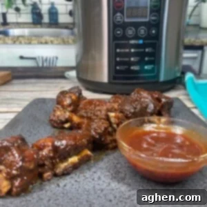 Fall-Off-The-Bone Instant Pot Beef Ribs 6 cooked beef short ribs with instant pot