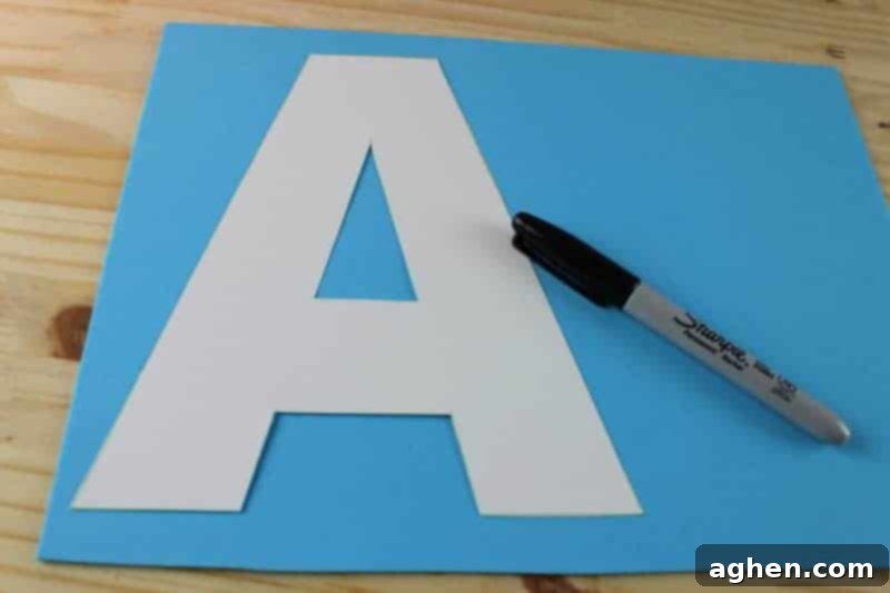 This letter A craft for toddlers and preschoolers with printable template is part of our new letter of the week craft series. Letter A is for anchor.