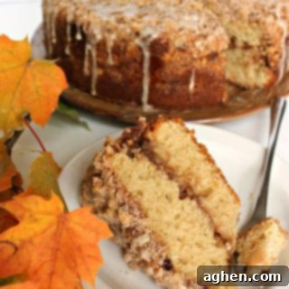 Small image of a slice of Maple Walnut Coffee Cake for the recipe card.