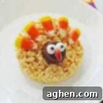 Easy Thanksgiving Turkey Rice Krispie Treats 7 These easy-to-make, no bake, Turkey Rice Krispie Treats are sure to be the hit of the dessert table this Thanksgiving - especially with the kids!