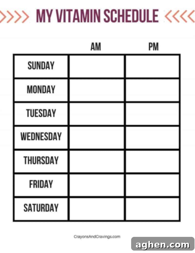 My tips for vitamin organization and storage (where you will see them and not forget to take them) as well as a helpful weekly vitamin schedule printable.
