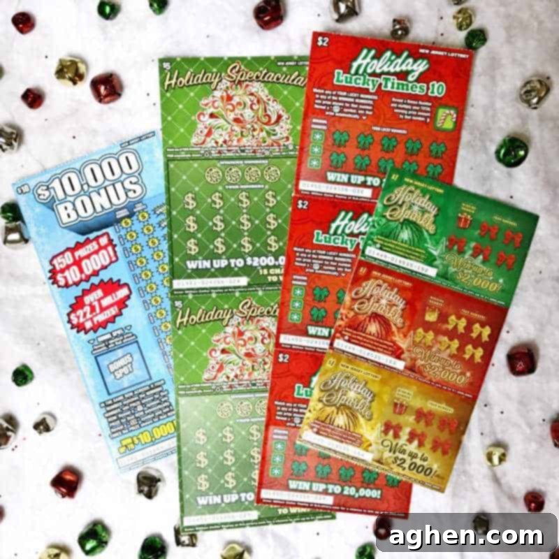 This Christmas Lottery Ticket Ornament is a fun and easy DIY gift idea perfect for teachers, neighbors, and anyone over 18 on your holiday shopping list! 