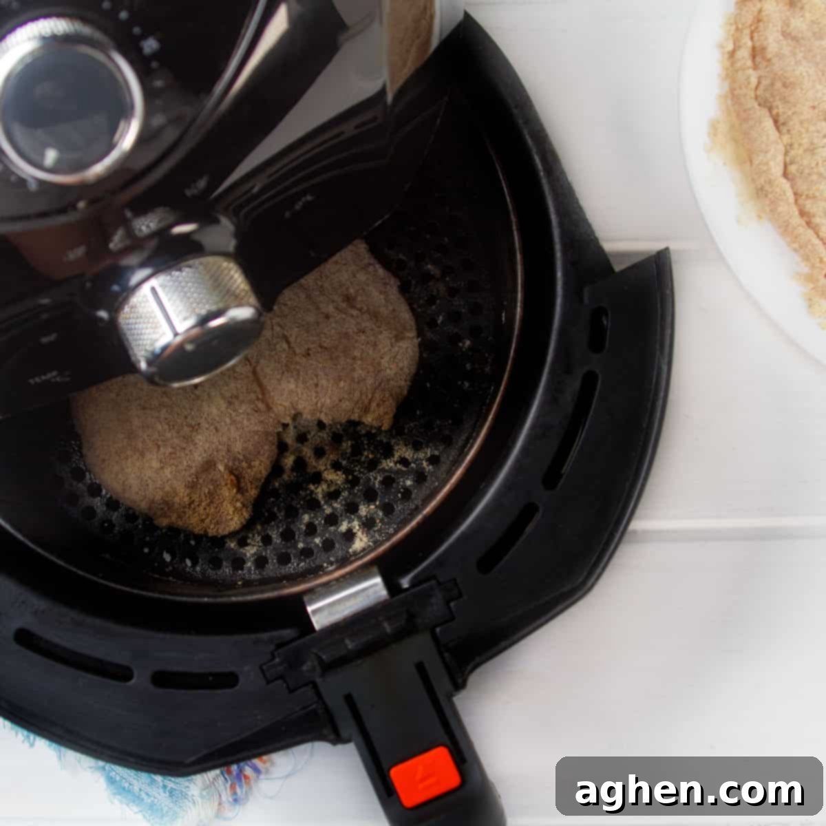 Breaded chicken in the air fryer. 