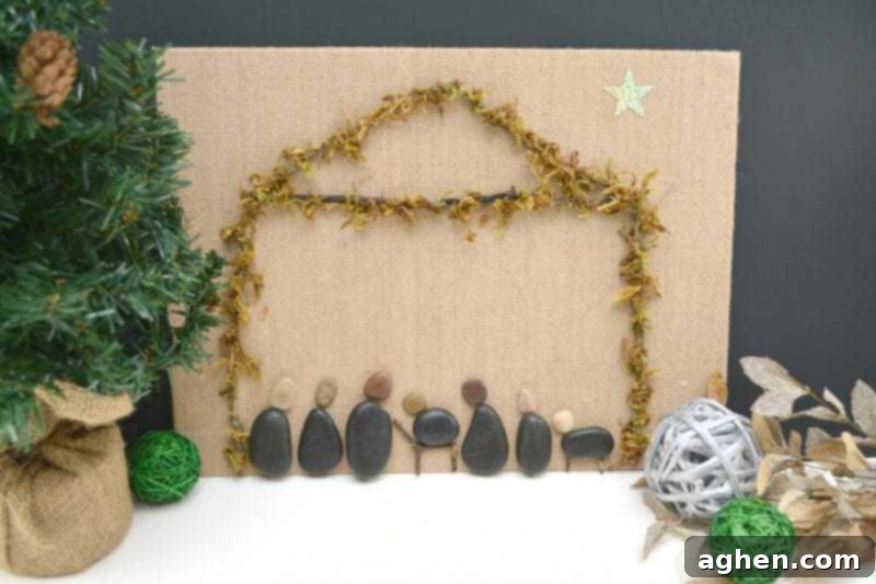 This rock nativity canvas is the perfect way to focus on the true meaning of Christmas with a DIY wall art project that you can cherish for years to come.