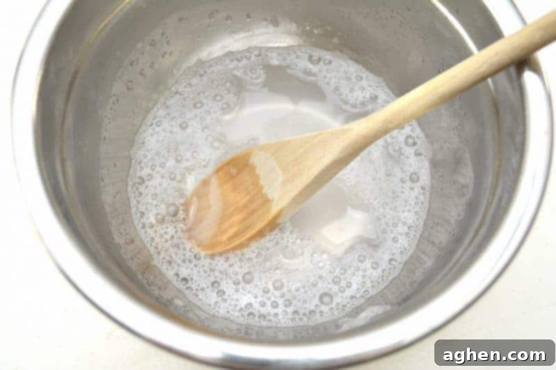 Mix Borax with warm water in a separate bowl for Valentine Slime activator.