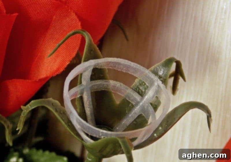 A person preparing artificial rose stems by removing petals, to be used for the bacon roses.