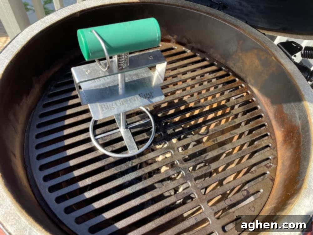 Big Green Egg Cleaning: Achieve Peak Performance Every Time 3 removing big green egg cooking surface