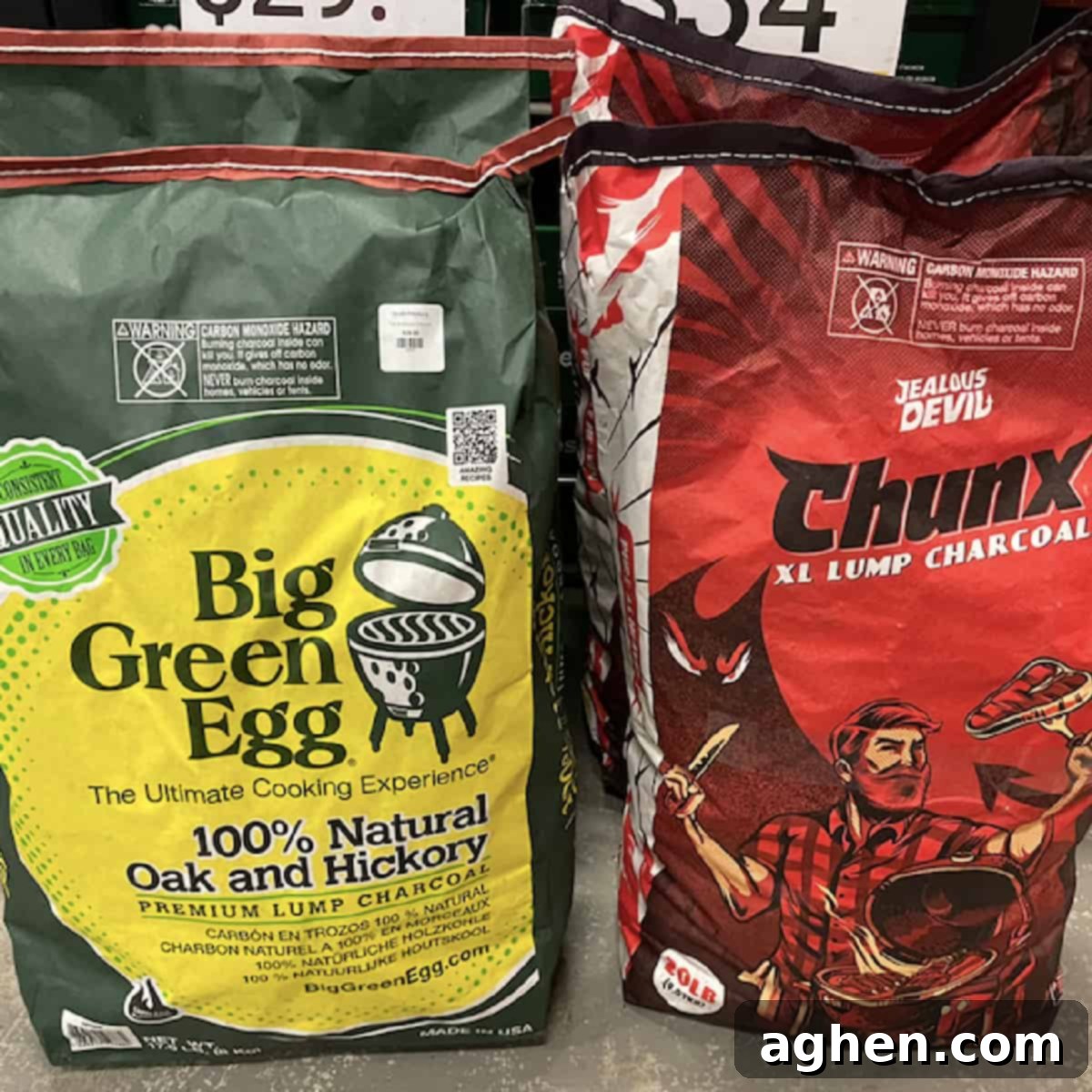 Big Green Egg Charcoal Guide The Top 10 Brands and Mistakes to Avoid for Perfect Cookouts 2 bags of big green egg and jealous devil charcoal